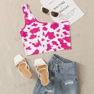 Cow Print Crop top